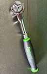 Snap-on Tools 1/4" Drive Soft Grip Round Swivel Head Ratchet THNF72 Green. Fixed Price $138.33.