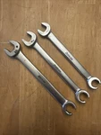 (3) Snap-on RXS20, RSX18, RSX16 Flare Nut Line Open End Wrench. Used: Rust/init.. Fixed Price $39.97.