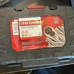 Craftsman Tools 25 Piece 3/8 & 1/4 Socket Set New! Factory Sealed!!. Fixed Price $35.99.