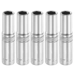 5PCS 6 Points Deep Socket 1/4" Drive 7MM Nickel Plating Flip Sleeve 2" Long. Fixed Price $22.09.