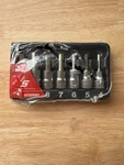 Snap On Tools 207EFAMY Pc 3/8" Drive Metric Hex Bit Socket Set 4MM-10MM. Fixed Price $129.99.