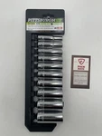 Pittsburgh Pro 6 Point 3/8" Drive 10PC Sae Chrome Deep Well Socket Set. Fixed Price $9.00.