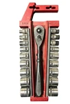 Craftsman 19 Pc 3/8 Drive Sae & Metric Socket Set With Wrench 24967 L-aa. Fixed Price $93.78.