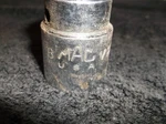 Mac Tools V286 7/8" Sae 1/2" Drive Shallow Chrome 6-PT Socket Made In Usa. Fixed Price $8.00.