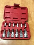 Mac Tools STP12B 12PC Chrome TP8-TP60 Torx Socket Driver Bit Set 1/4 3/8. Fixed Price $89.99.
