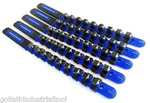 5 Goliath Industrial 1/2" Abs Plastic Socket Rail Holder Organizer Blue SR12BB. Fixed Price $21.99.