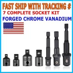 Drill Impact Adapter Reducer Extension Set Socket Driver Wrench 1/2 3/8 3/4 Tool. Fixed Price $8.99.