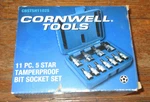 Cornwell Tools CBSTSH1102S Pc 5 Star Torx Tamperproof Bit Socket Set New. Fixed Price $85.00.