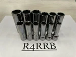 Snap-on Tools Usa New 12PC 3/8" Drive Metric Deep 6 Point Socket Set 212SFSMY. Fixed Price $299.95.