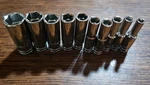Gearwrench 10 Pc. 1/4" Drive 6 Pt. Deep Socket Set, Sae - 80305. Fixed Price $30.00.