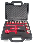 Wiha 31792 14 Piece Insulated Socket Set 1/2" Drive - Sae. Fixed Price $593.75.