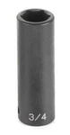 Grey Pneumatic 2024D 1/2" Drive X 3/4" Deep Socket. Fixed Price $20.78.