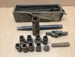 Vintage Antique Frank Mossberg Socket Wrench Set No 30 Square Drive Original Box. Fixed Price $99.99.