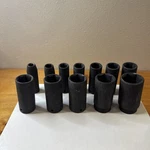 12 Pcs Pittsburgh Impact Socket Set 1/2" Drive 7/16 To 1-1/4" Point Great Cond. Fixed Price $110.00.