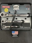 Nos Sears Craftsman Usa 80TH Anniversary Thin Profile Ratchet Set 44993 Rare. Fixed Price $399.99.