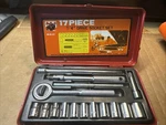 Vintage Buffalo Tools 17-PC. 1/4 Drive Socket Set 02-417 Sae Japan Metal Case. Fixed Price $24.29.