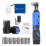 Right Ratchet 3/8'' 90 Angle Wrench With Led Work Light +7PCS Sockets Set Power. Fixed Price $109.72.