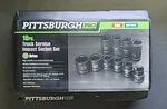 Pittsburgh Pro Cr-mo 10 Pc. Jumbo 1" Drive Black Oxide Impact Sockets Sae-metric. Fixed Price $99.99.