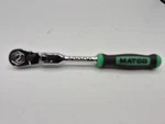 Matco Tools 1/4 Locking Flex Head Ratchet AFR68BLFX Green Handle Free Ship 88T. Fixed Price $98.99.