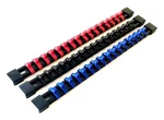 3 Goliath Industrial 1/4" Mountable Red/black/blue Socket Rails Holder Organizer. Fixed Price $15.99.
