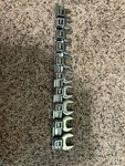 Matco 10 Piece 3/8 Drive Metric Crowfoot Wrench Set. Fixed Price $180.00.