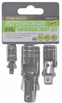 Pittsburgh 63141 3-PC Universal Joint Socket Adapter Set 1/4", 3/8", 1/2" Drive. Fixed Price $14.45.
