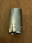 Craftsman 3/8" Deep Well Socket 12 Point 1/4" Drive Inverted S-af 43596. Fixed Price $10.50.