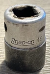 Vtg Snap-on Tools IMM190 19MM Metric 6 Point Shallow Impact Socket 1/2" Dr.-usa. Fixed Price $10.00.