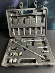 Gearwrench 1/2 19 Piece Metric Deep Mechanics Tool Set 81211F Incomplete. Fixed Price $49.00.