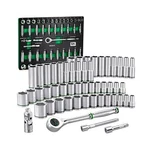Sk 1/2" Drive Socket Set With 160-P Ratchet, 52-PIECE, Sae & Metric, Superkro.... Fixed Price $208.72.