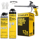 Stanley F903P Black Pro Gun Foam 24OZ, 12 Pack - Included Set. Fixed Price $149.99.