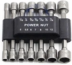 14PCS Power Nuts Driver Drill Bit Tools Set Metric Socket Wrench Screw 1/4''. Fixed Price $11.71.