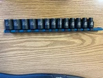 Matco 13 Piece Metric Socket Set BP19M6V-BP7M6V 12 Point Impact LOC#202. Fixed Price $107.99.
