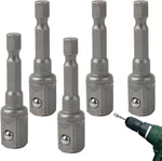 5PCS Hex Shank To Square Drive Socket Adapters Impact Set With 1/4 3/8. Fixed Price $10.63.