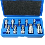 10PC Xzn Triple Square 12 Point Spline Bit Socket Set 4MM - 18MM. Fixed Price $20.76.