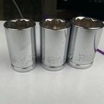Pm Popular Mechanics 3PC 1/2 Drive 12PT Sae Sockets, 5/8-3/4, Taiwan- Purple. Fixed Price $8.75.