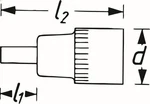 Socket Wrench Insert Hazet 992LG-T50. Fixed Price $64.54.