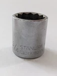 Stanley Workmaster 86-268 3/8'' Drive 12 Point Socket 3/4''. Fixed Price $7.10.