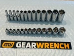 Gearwrench 1/4 Metric Shallow & Deep Sockets 80302D 80304. Fixed Price $64.99.