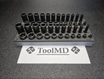 Snap-on Tools 46PC 3/8" Drive Sae & Metric Shallow Deep Impact Socket Foam Set. Fixed Price $1195.00.