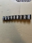 Craftsman Usa 9 Piece 3/8" Drive Sae 6 Point Shallow Socket Set Laser Etched. Fixed Price $19.99.