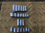 23-PC. Stanley Tools 3/8" Drive Metric & Sae Socket Set Shallow Deep. Fixed Price $17.20.