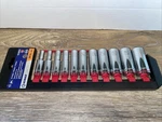 Kobalt Standard #0338616 3/8-IN Drive 11PC Deep Socket Set Sae 12-POINT. Fixed Price $39.99.