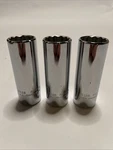 3-PACK Proto 5328 Torqueplus Deep Sockets 1/2 Drive, 7/8 Opening 12 Points New. Fixed Price $26.98.
