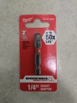 Milwaukee Tool 48-32-5030 Shockwave 1/4" Hex Shank Socket Adapter. Fixed Price $7.99.