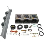 Glowshift Boost, Oil Psi, Air/fuel Gauges + Gray Pod For 08-15 Lancer Evo X. Fixed Price $342.99.