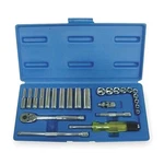 Westward Socket Wrench Set 1/4IN Drive Sae 25PC Chrome Ratchet Deep Standard. Fixed Price $67.61.