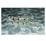 Pittsburgh Pc Piece 1/4", 3/8", And 1/2" Steel Socket Rails Set Holder. Fixed Price $11.00.