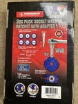 Thorsen 3/8 Drive Knurled Handle Round Head Ratchet Wrench With Puck Socket Kit. Fixed Price $29.99.