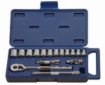 16PC - 19MM, 3/8" Drive, Point, Chrome Shallow Socket & Set Williams. Fixed Price $50.93.